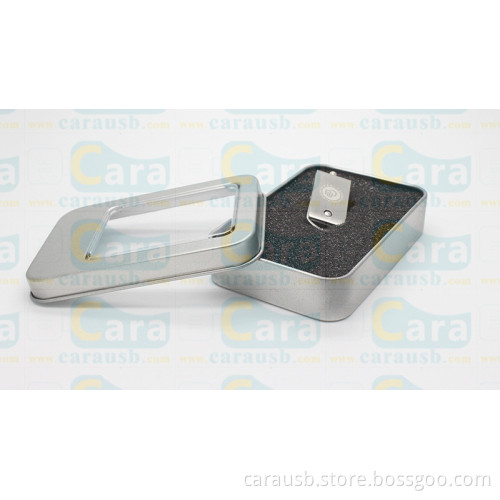 CaraUSB brand mini metal new Kinston style flashdrive storage device laser logo